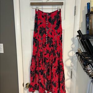 Free People High Waisted Maxi Skirt size 0